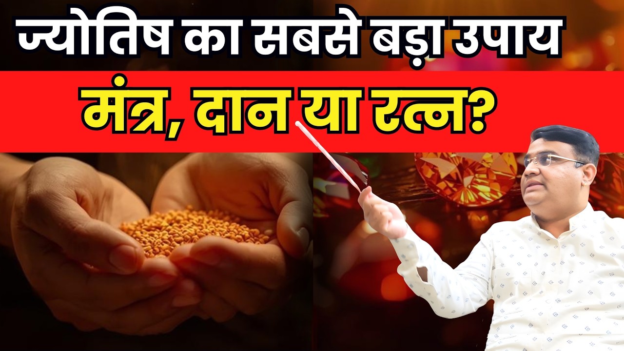 ज्योतिष का सबसे बड़ा उपाय? मंत्र, दान या रत्न? | Jyotish Ka Sabase Bada Upay? Mantr, Daan Ya Ratn?