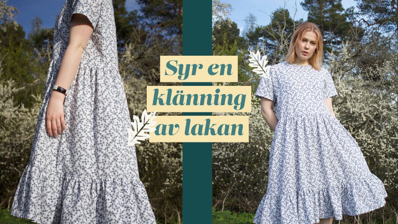 Syr en klänning av ett lakan (utan mönster)