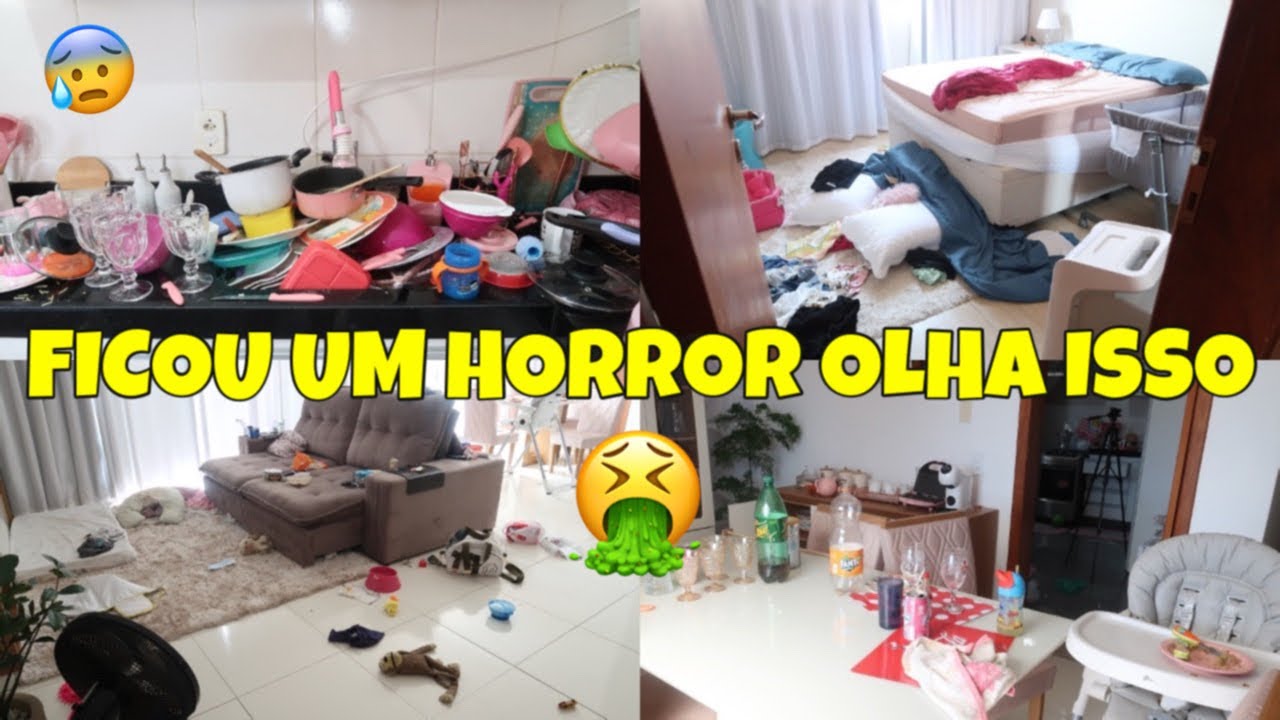 CANSEI! 3 DIAS SEM ARRUMAR CASA 😰 OLHA O NOJO QUE FICOU - FAXINA PESADONA NA CASA | Dani Mendes