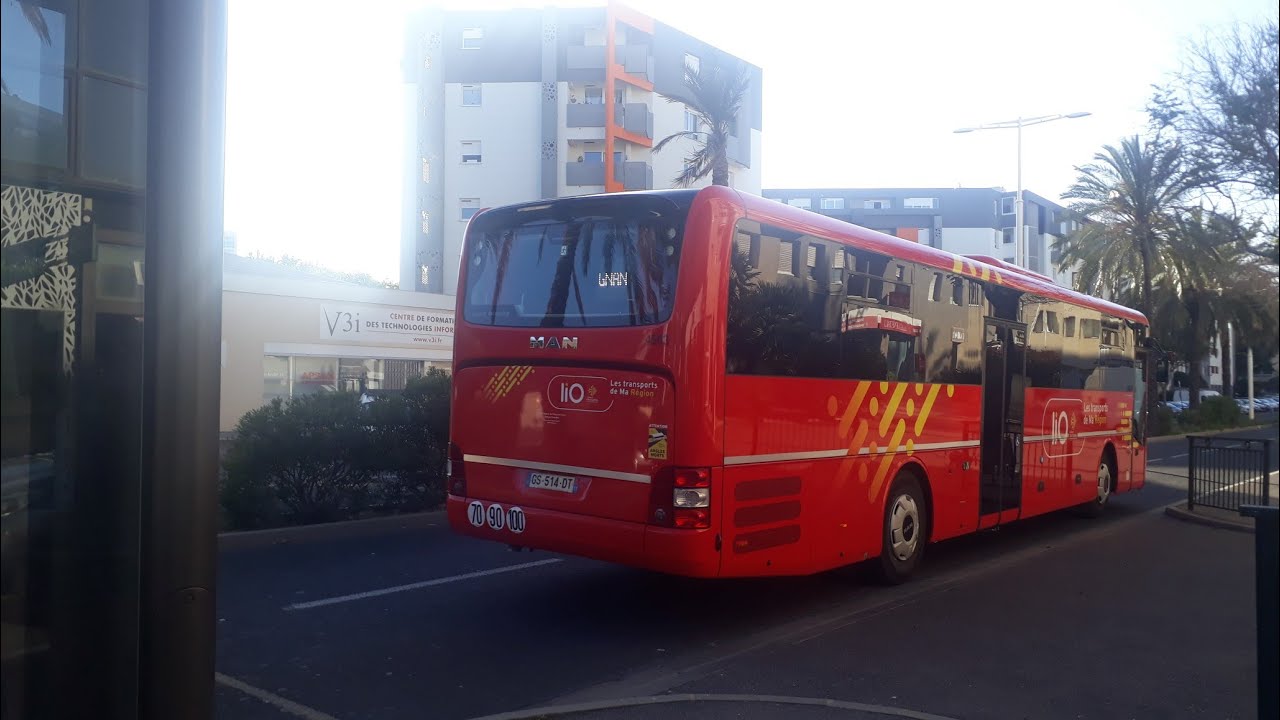 Bus Ride | Lio car 540 🚏 Collioure (Le Glacis) - Argelès (Le Racou)