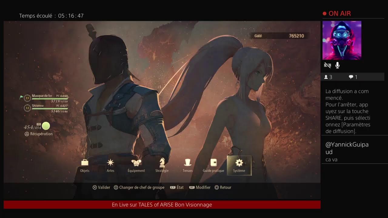 Diffusion PS4 en direct de TheMafia__GUN6 Sur TALES of ARISE
