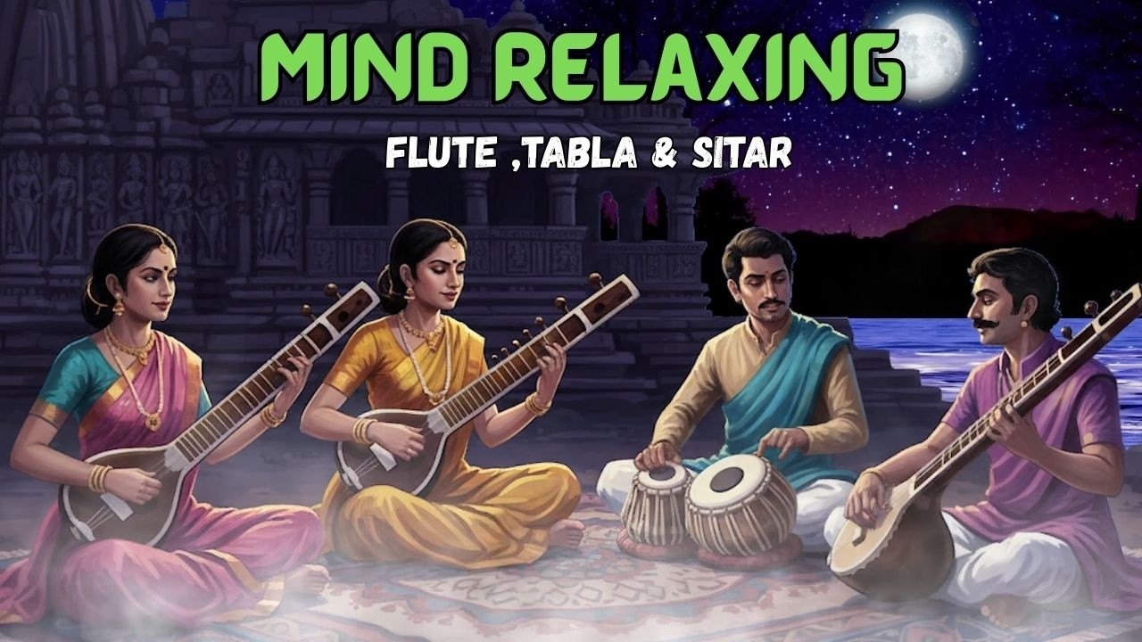 Mind Relaxing Flute Tabla and Sitar Compilation | Hindustani Instrumental Music, Vol -23