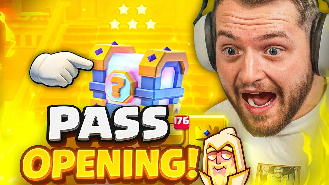 ⭐😍MEIN BESTER Pass in CLASH ROYALE! - Es REGNET 4 & 5 STARS! - F2Pass Projekt