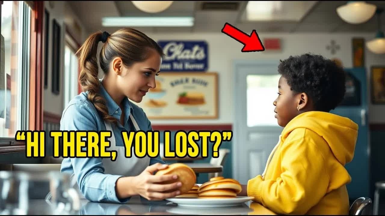 Waitress Secretly Fed a Quiet Black Boy Every Day — Until 4 Black SUVs Pulled Up to Her Diner