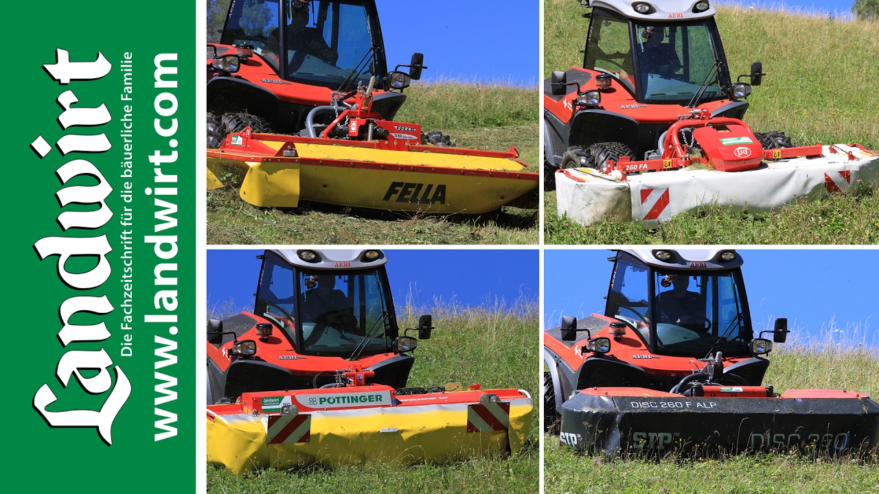 4 Alpin Scheibenmähwerke im Vergleich | Fella – Lely – Pöttinger – SIP | landwirt.com