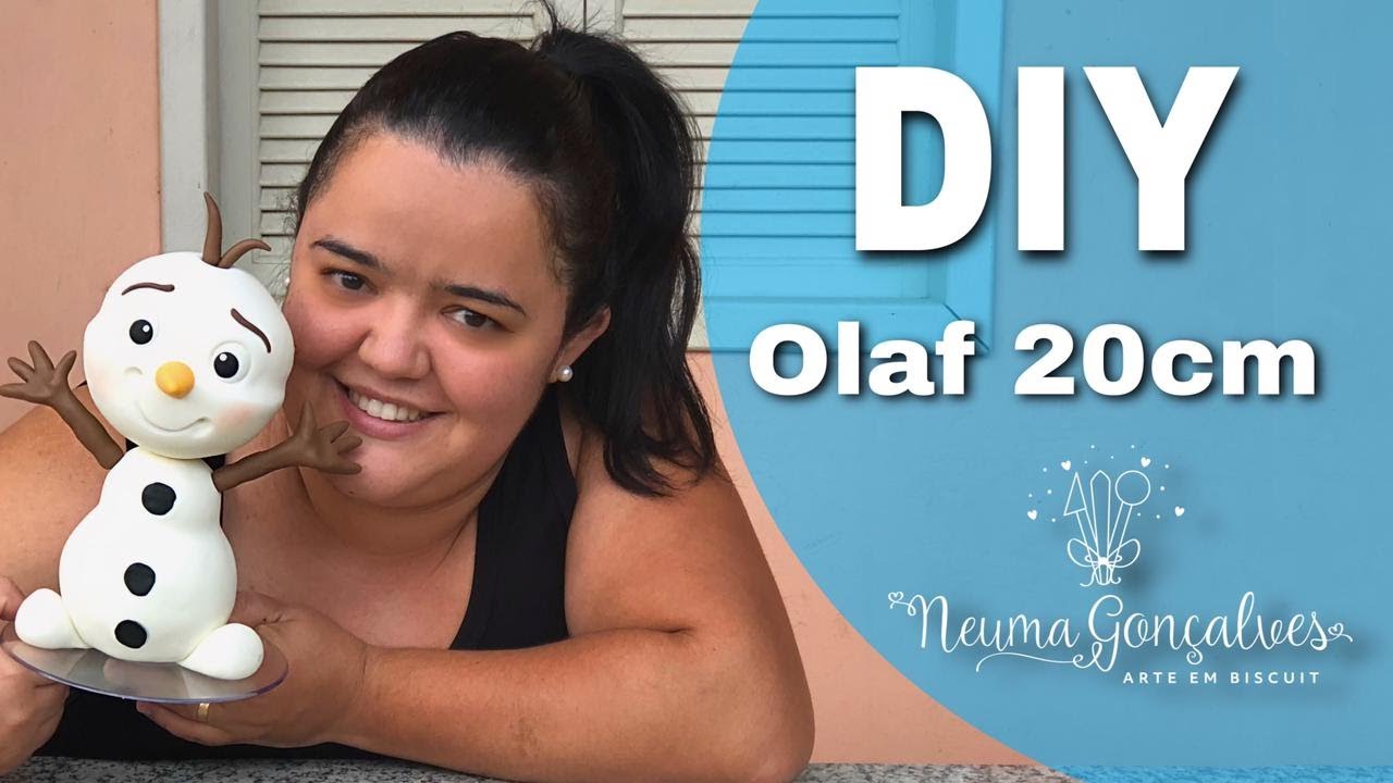 DIY - Olaf 20cm de biscuit - Neuma Gonçalves