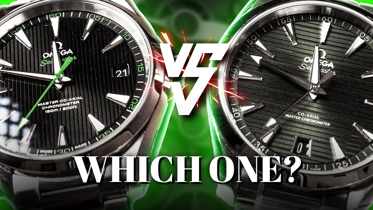 Omega Aqua Terra - side-by-side comparison