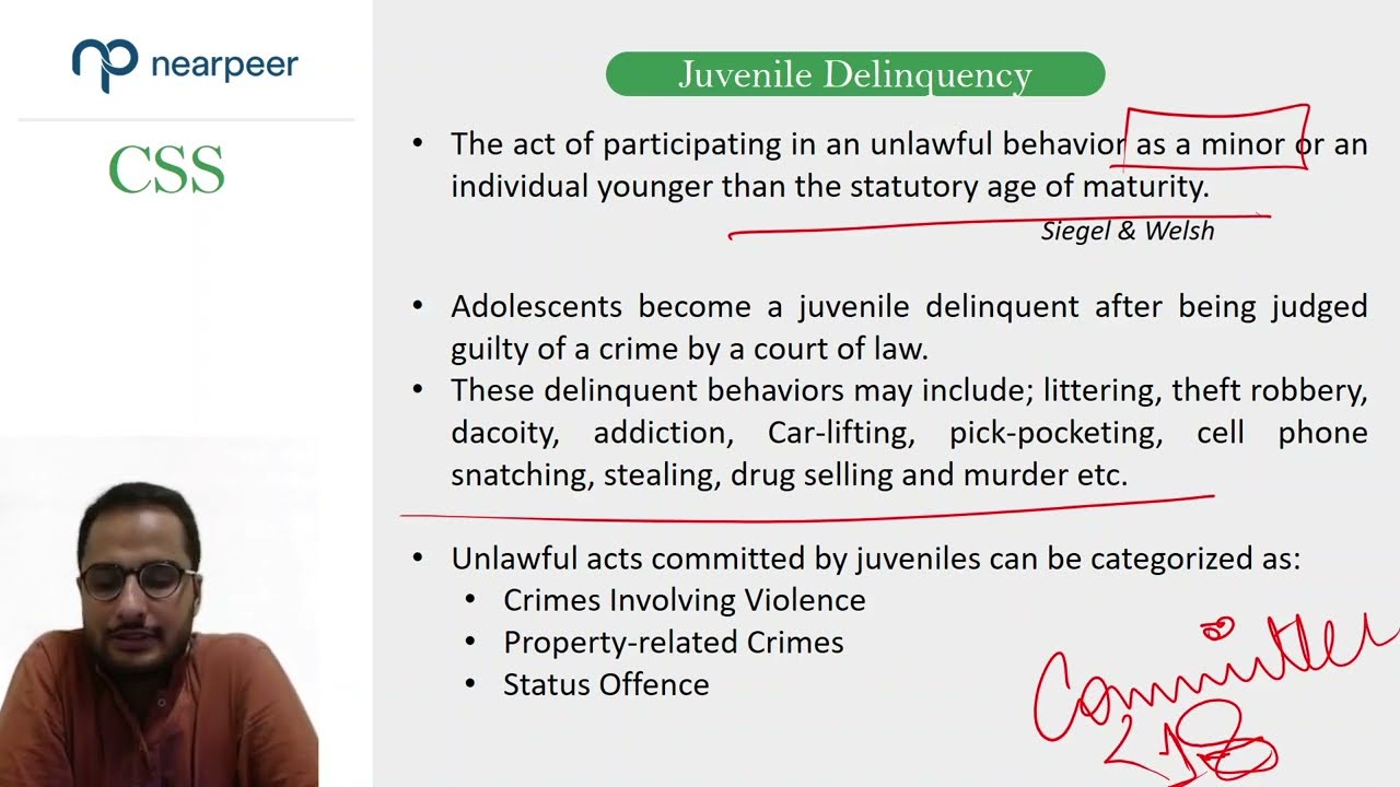 Criminology free with Sir Hassnain| Juvenile Delinquency Introduction| CSS Criminology by Nearpeer