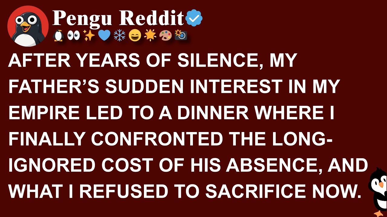 AFTER YEARS OF SILENCE, MY FATHER’S SUDDEN INTEREST IN MY EMPIRE LED TO A DINNER WHERE I FINALLY CON