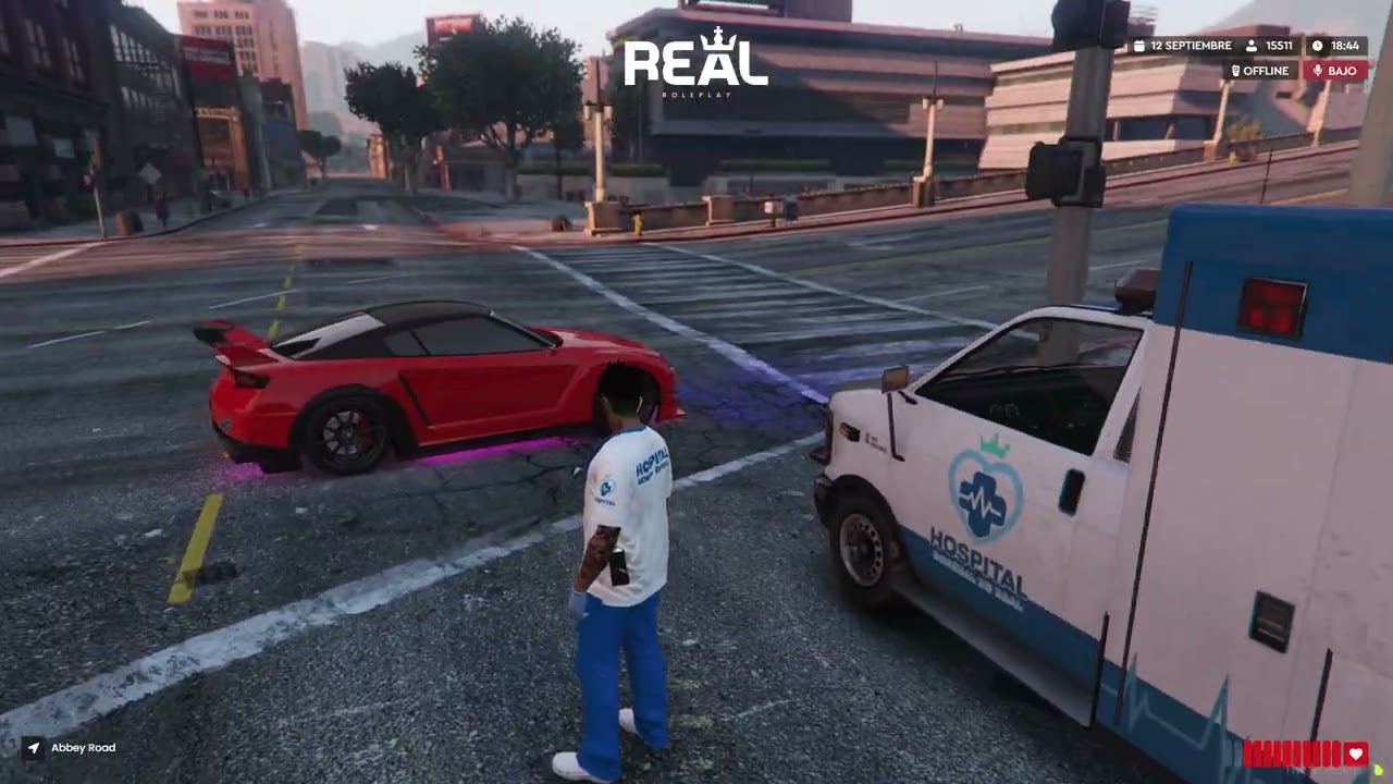 Dia completo en el Hospital y patrullando - GTA MULTIPLAYER FIVEM en Español