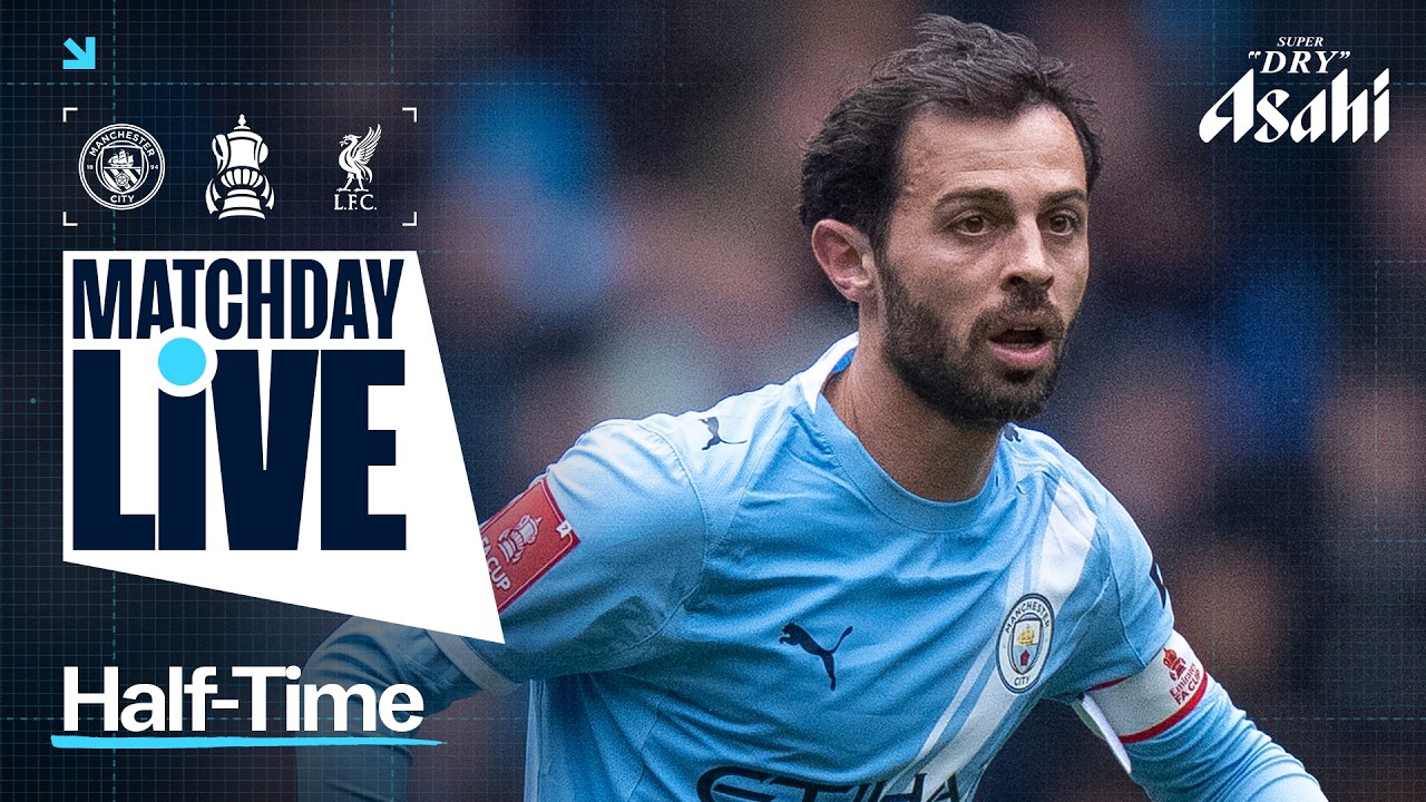 MATCHDAY LIVE! HAALAND DOUBLE THE DIFFERENCE AT HALF-TIME! | Man City 2-0 Liverpool | FA Cup
