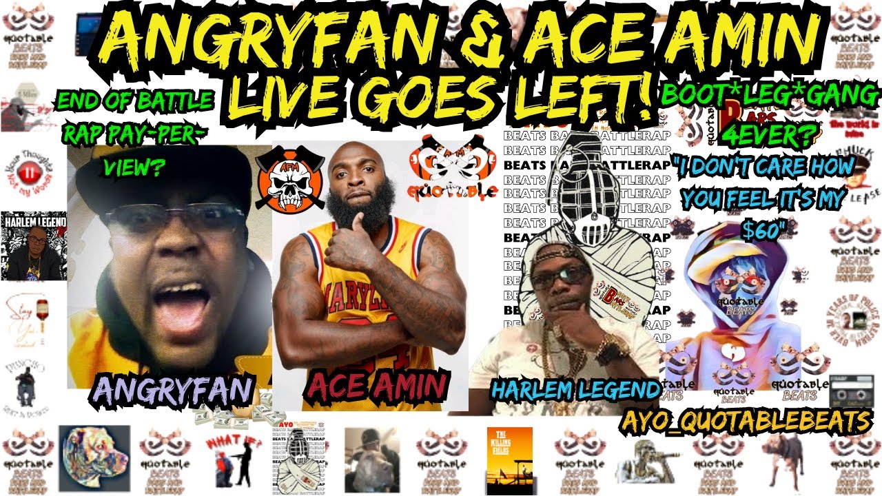 Tense Showdown: AngryFan & Ace Amin Live Show Takes a Turn
