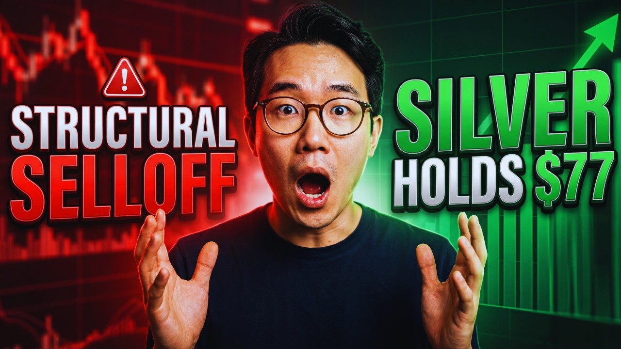STRUCTURAL LIQUIDATION: Silver Holds $77 After 10% Drop
