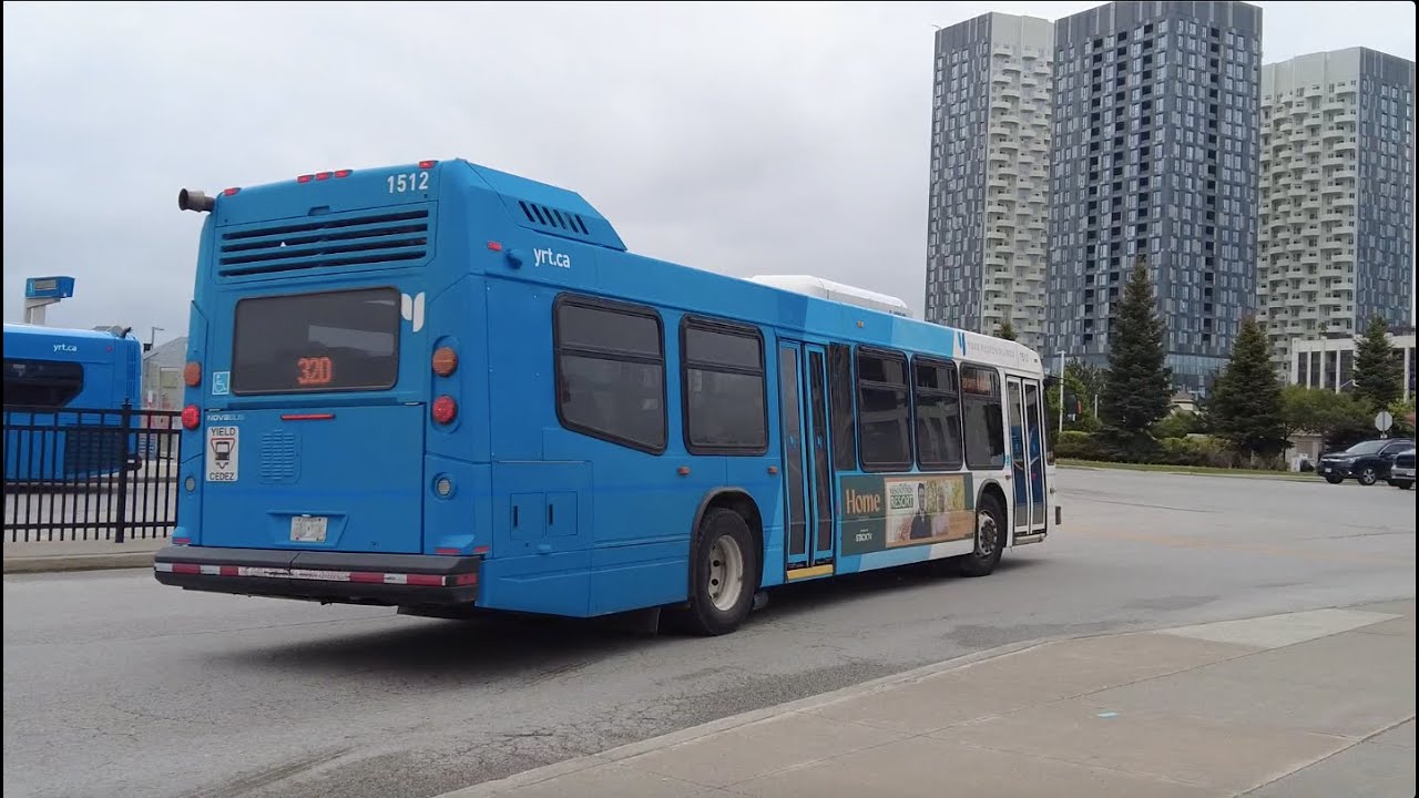 YRT 320 Jane Express Bus Ride #1512 from VMC Stn to Vaughan Mills Bus Terminal (May 23rd, 2025)