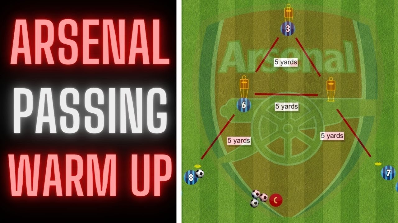 Arsenal Passing Warm Up | Football/Soccer