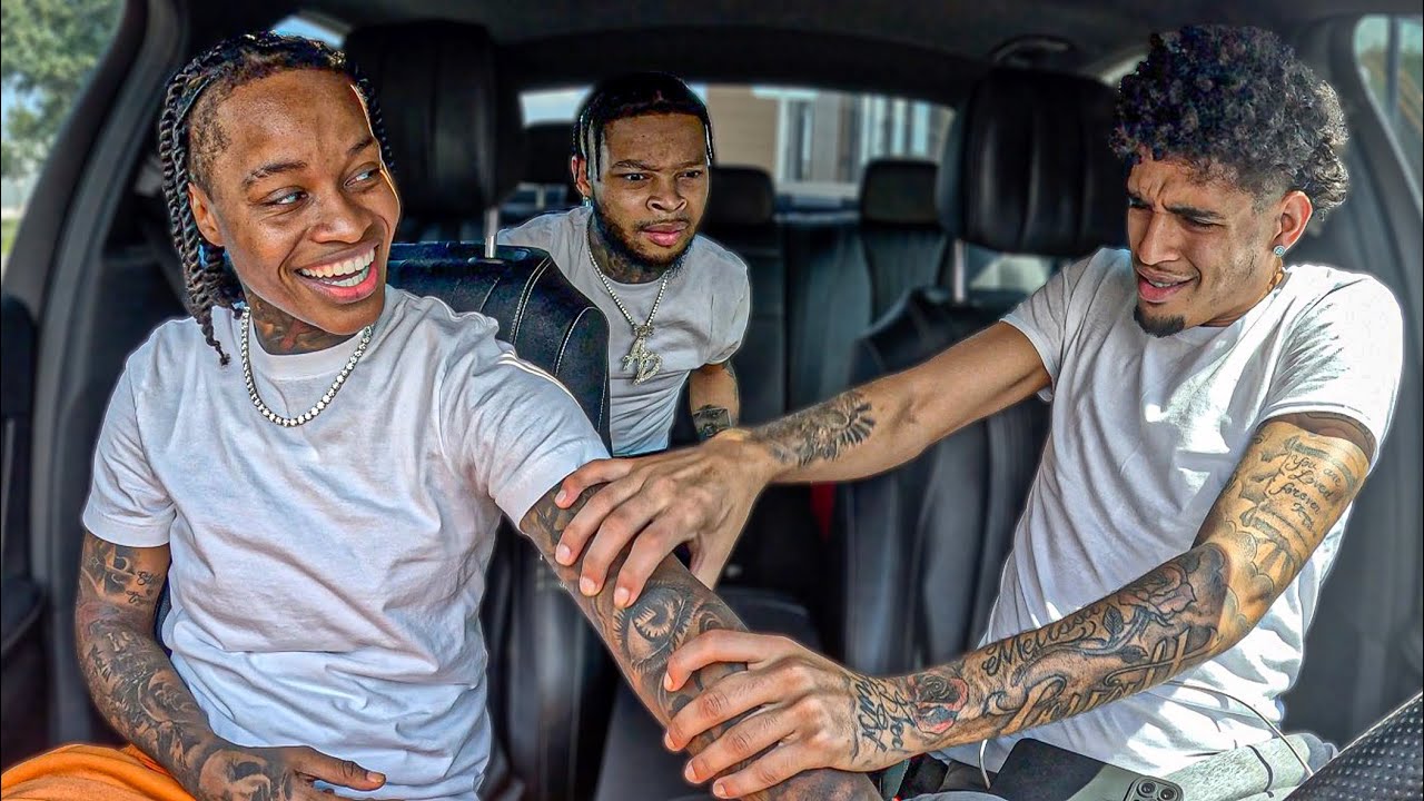 Grabbing Jordan Leg Constantly In The Car To See His Reaction😳..*He Gets Emotional*