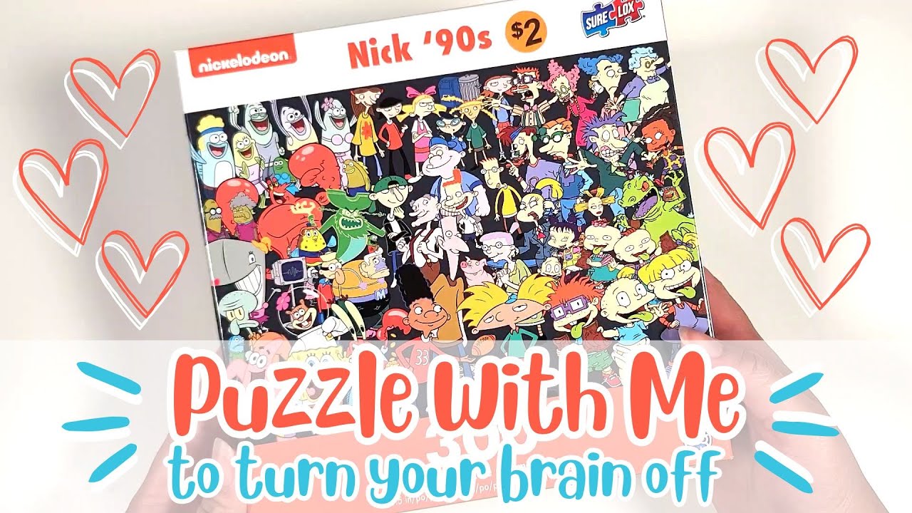 Relaxing Puzzle With Me (Nick 90's Cartoon Puzzle)🧡🧩 | Lo-fi 🎵