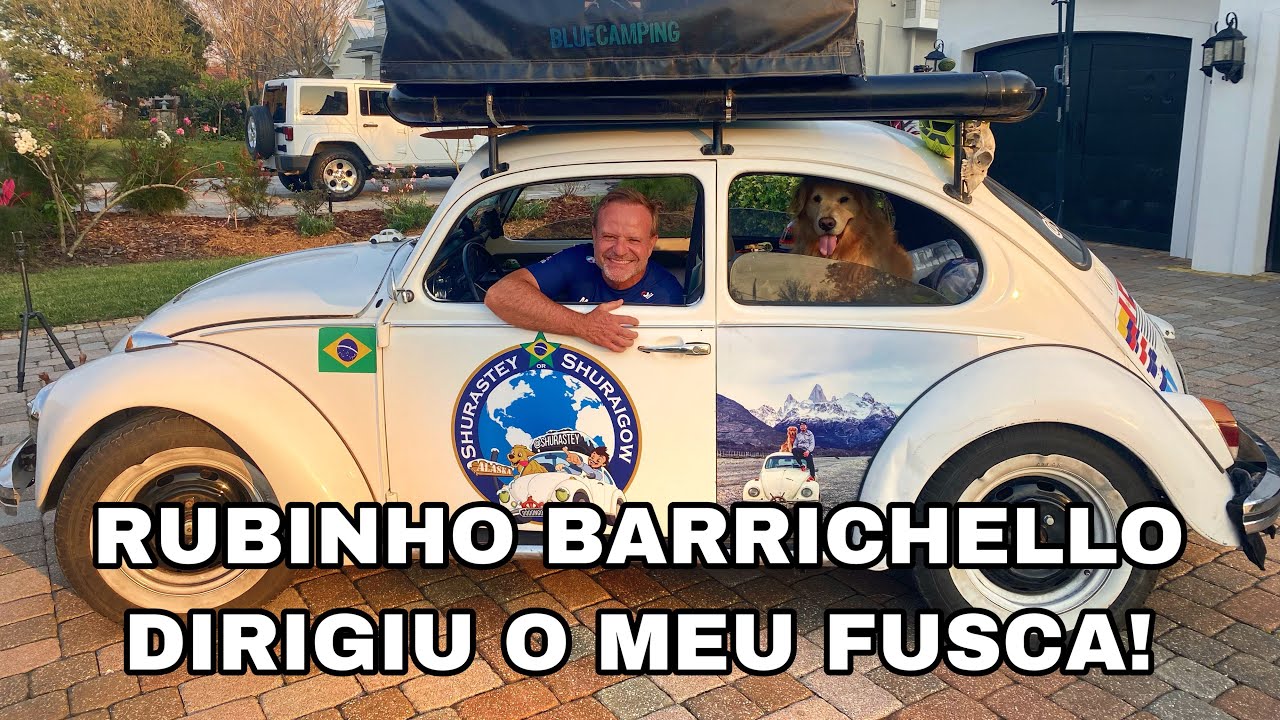 RUBINHO BARRICHELLO DIRIGINDO O MEU FUSCA!