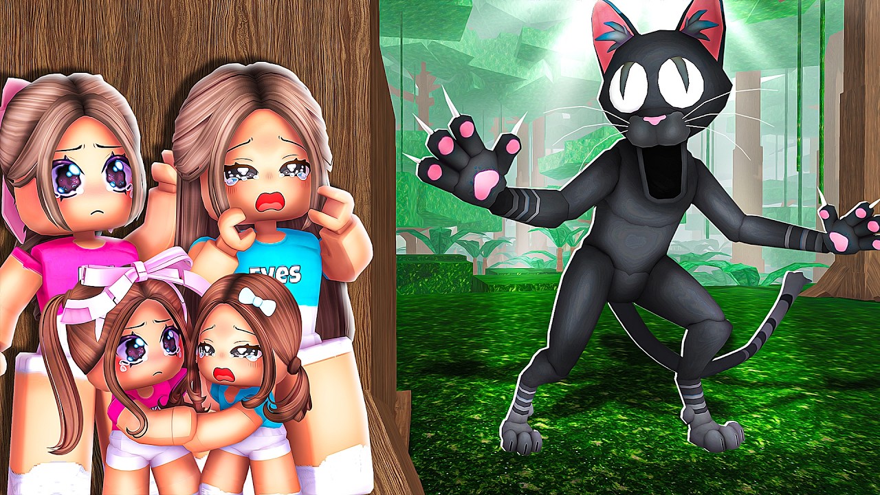Surviving The NEW CAT MONSTER in 99 NIGHTS IN THE FOREST...