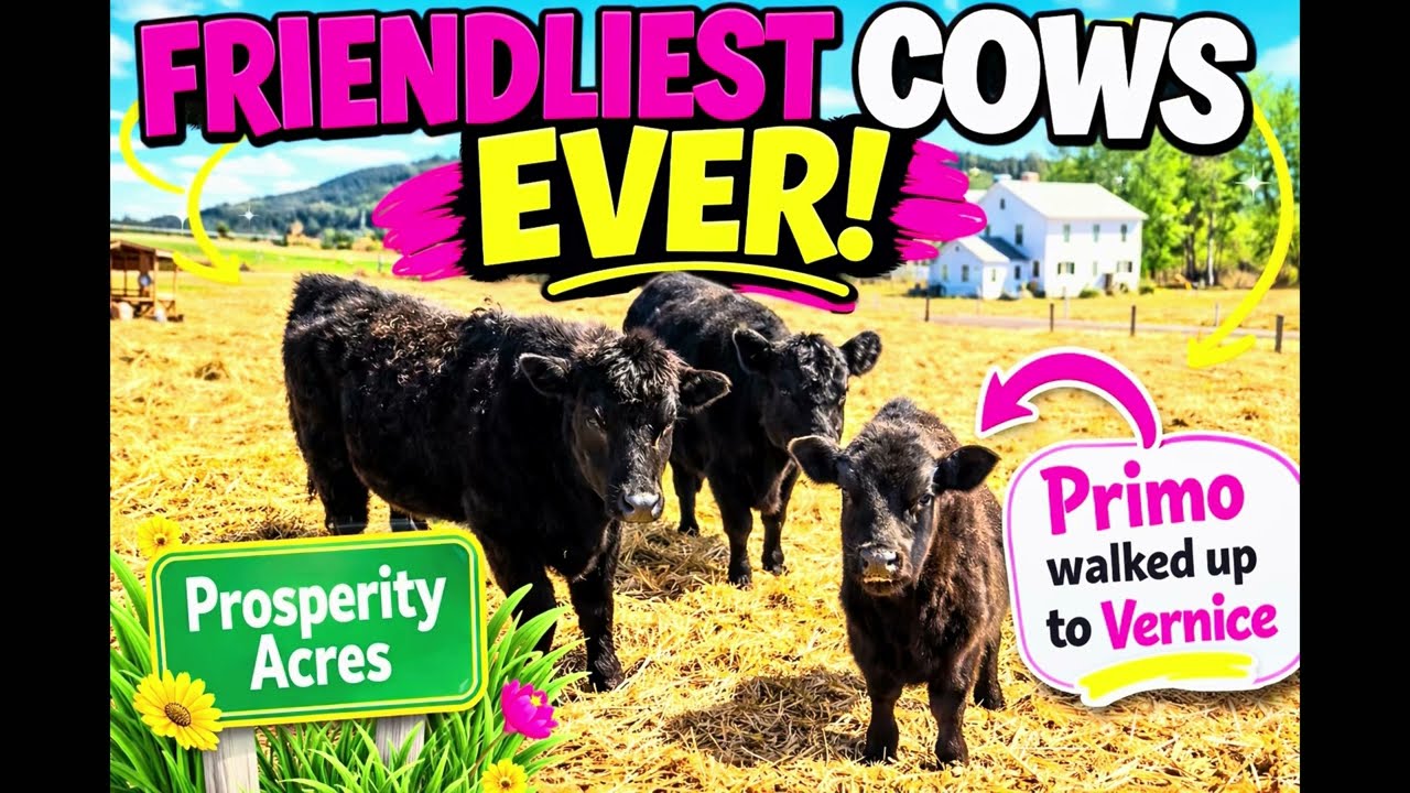 Friendliest Cows Ever! #homestead #cow #cows #prosperityacrescv 