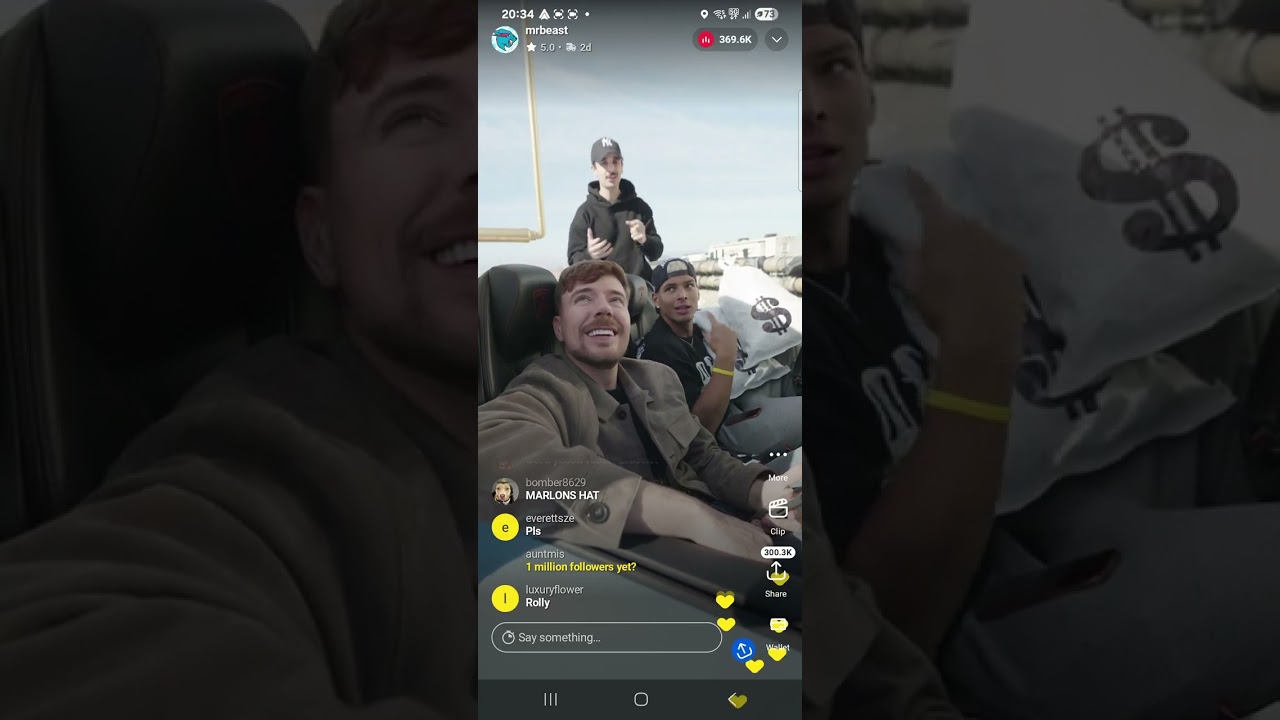 MR.Beast giveaway  went crazy 570k live viewers 
