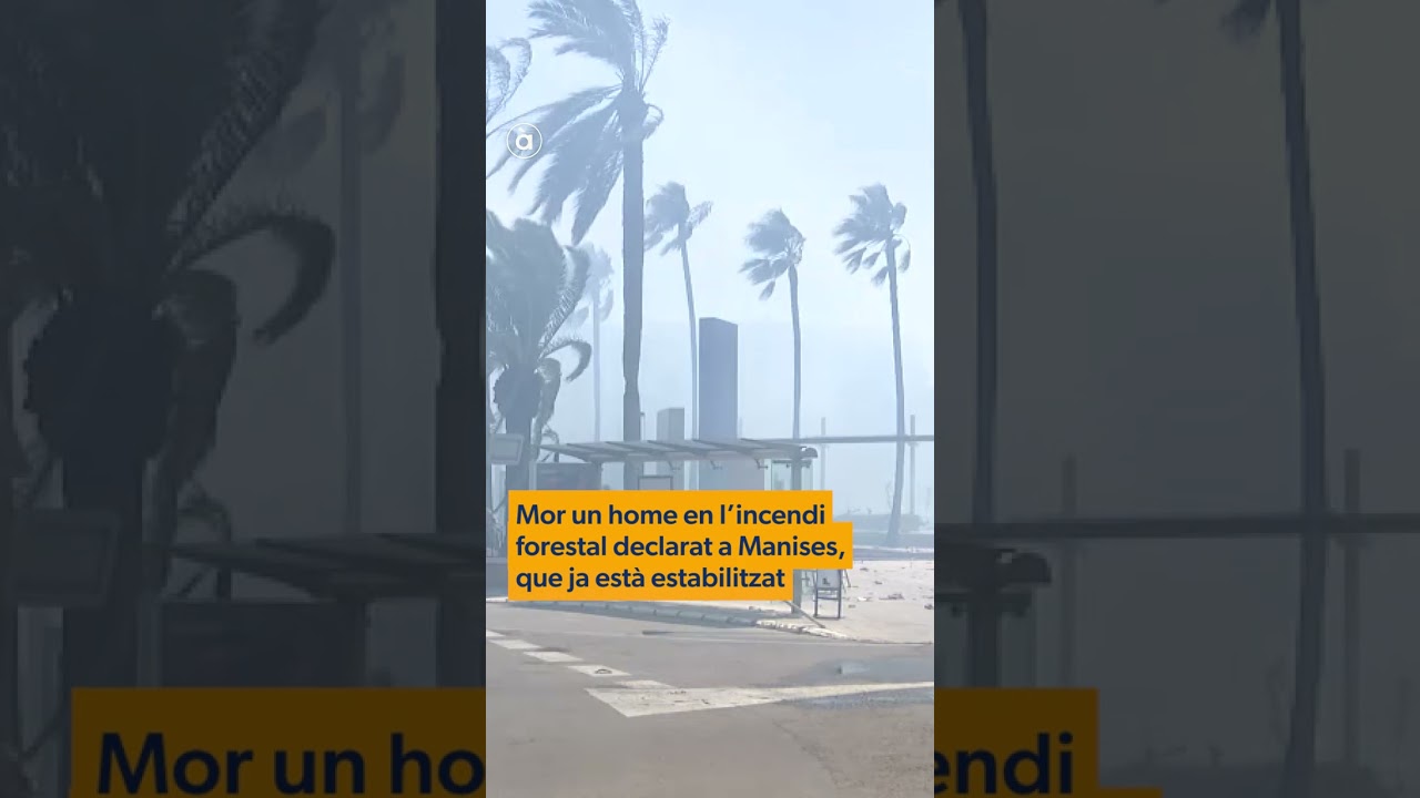 Mor un home en l'incendi forestal declarat a #Manises, que ja est&agrave; controlat #&Agrave;Punt