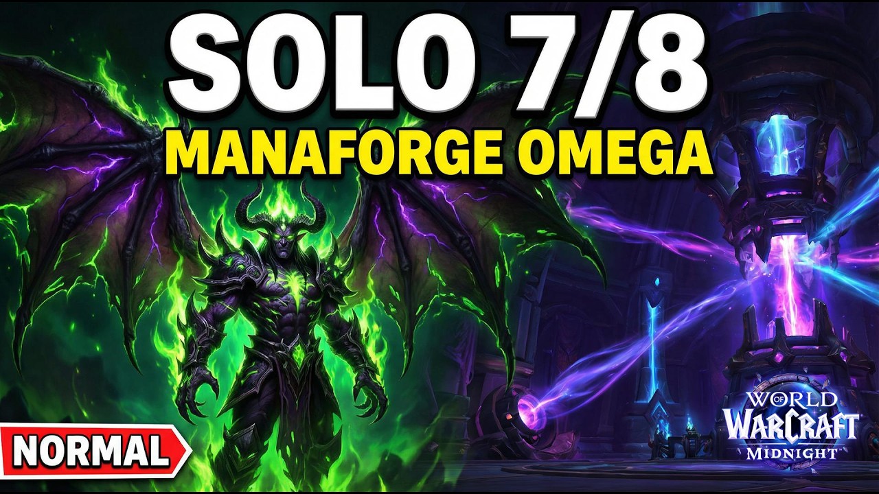 Soloing Manaforge Omega Normal (7/8 Bosses) as Demon Warlock | WoW Midnight