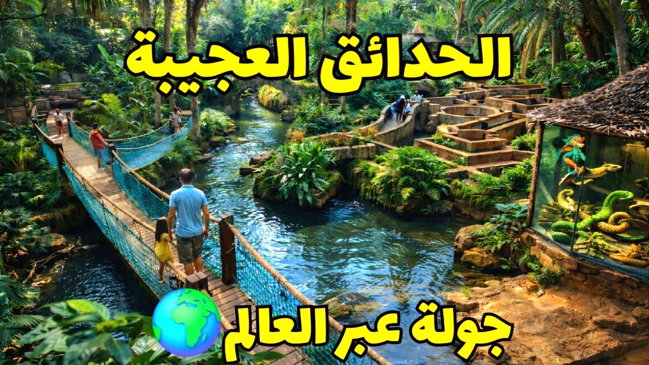 واش زرتي من قبل الحدائق العجيبة⁉️اكتشف معي الحديقة اللي تضم حدائق العالم 🌎