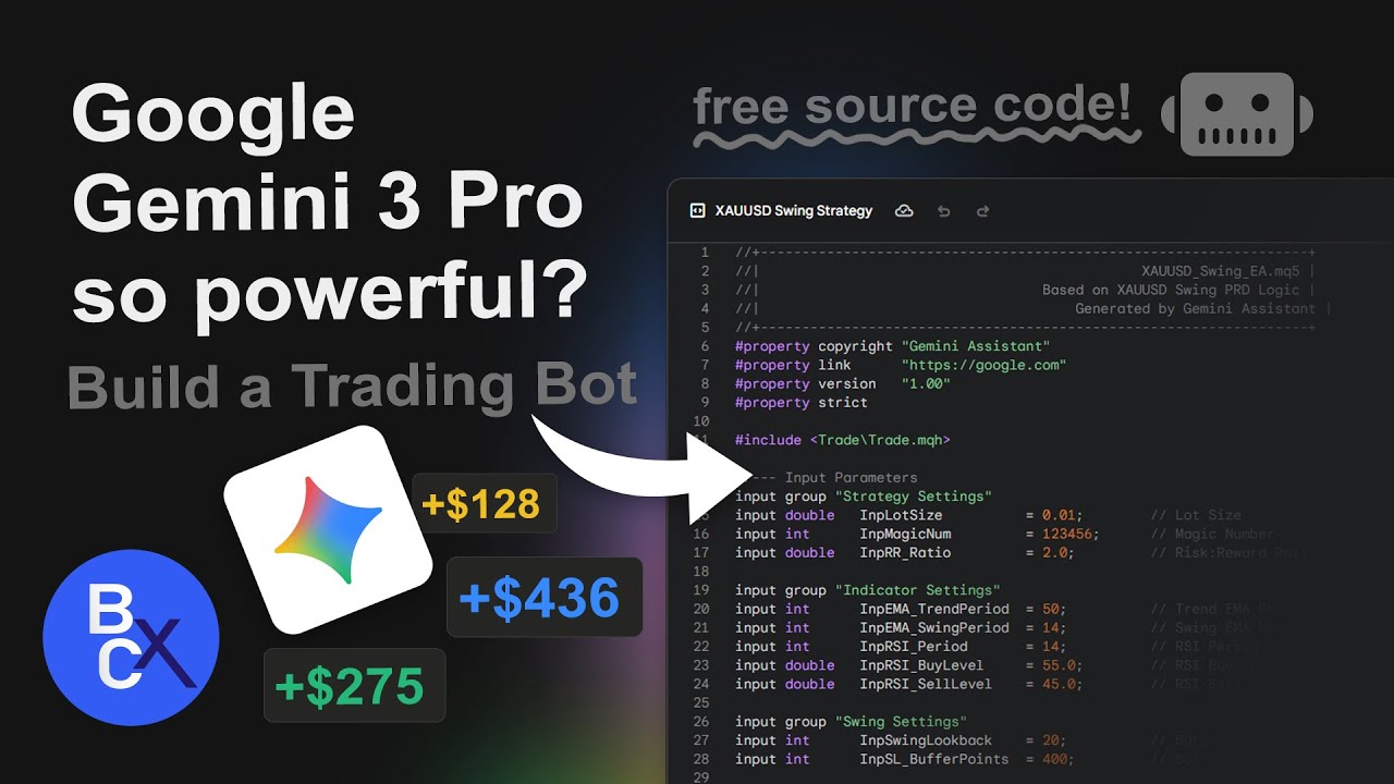 Download FREE! | [2025] The BEST Swing Trading Bot Strategy (Powered by Gemini 3 Pro) #geminiai