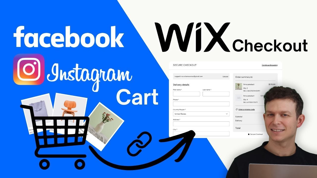 Как создать URL-адрес для оформления заказа в MetaShops, Facebook, Instagram на Wix (товары, коли...