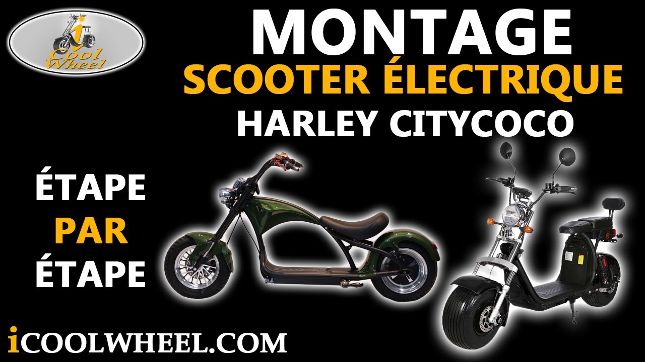 COMMENT MONTER UN SCOOTER CITYCOCO HARLEY T-CRUISER ÉLECTRIQUE | icoolwheel.com