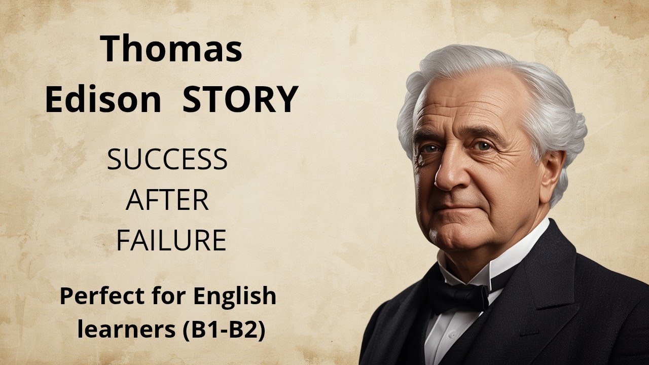 Thomas Edison’s Life Story | Success After Failure | Learn English B1-B2