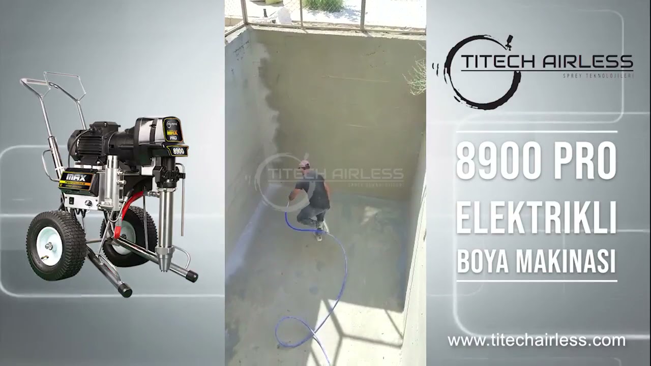 8900 PRO Elektrikli Boya Makinası Pompası ile Profesyonel Uygulama
