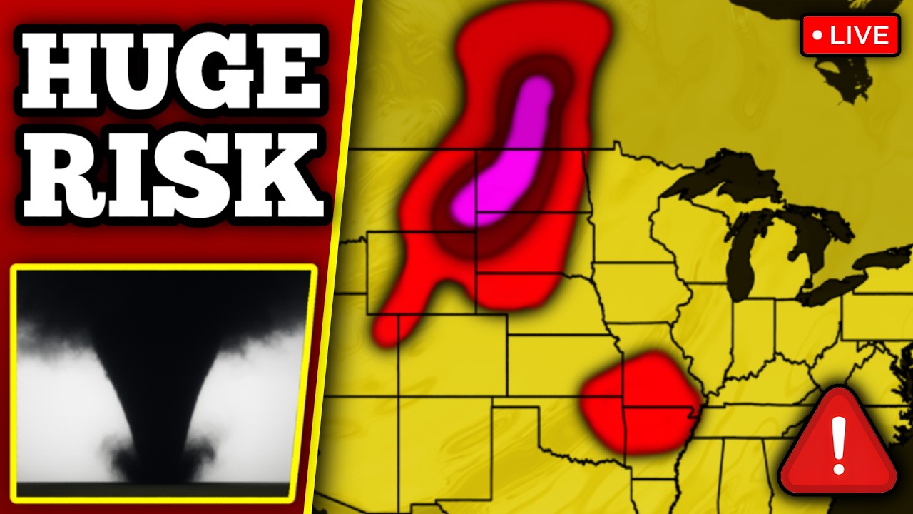 🔴 BREAKING TORNADO ON THE GROUND - Derecho & Large Tornadoes With LIVE Storm Chasers...