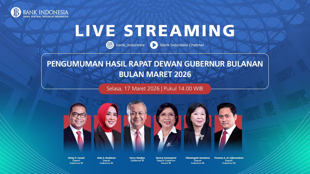 PENGUMUMAN HASIL RAPAT DEWAN GUBERNUR BULANAN BULAN MARET 2026