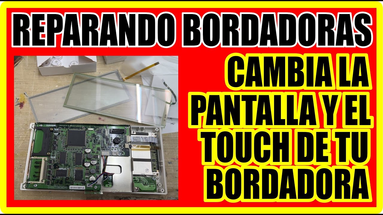 REPARA LA PANTALLA Y EL TACTIL DE TU BORDADORA 🧵 PANTALLAS PARA BROTHER PR600 🧵 PR620 PR600II