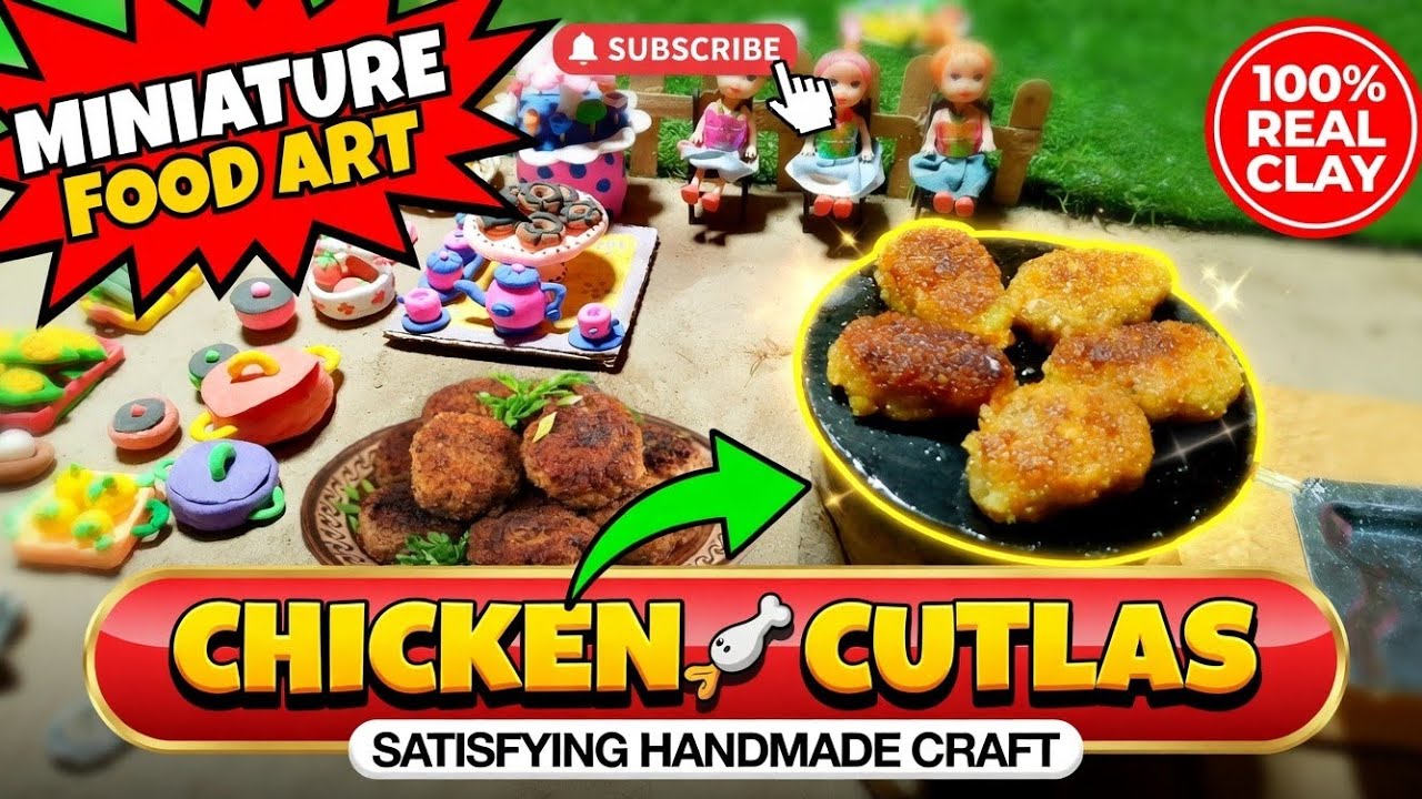 Ramadan Special: Mini Chicken Cutlets Recipe for Iftar | Mini Food Cooking. NF MINI FOOD CHANNEL..