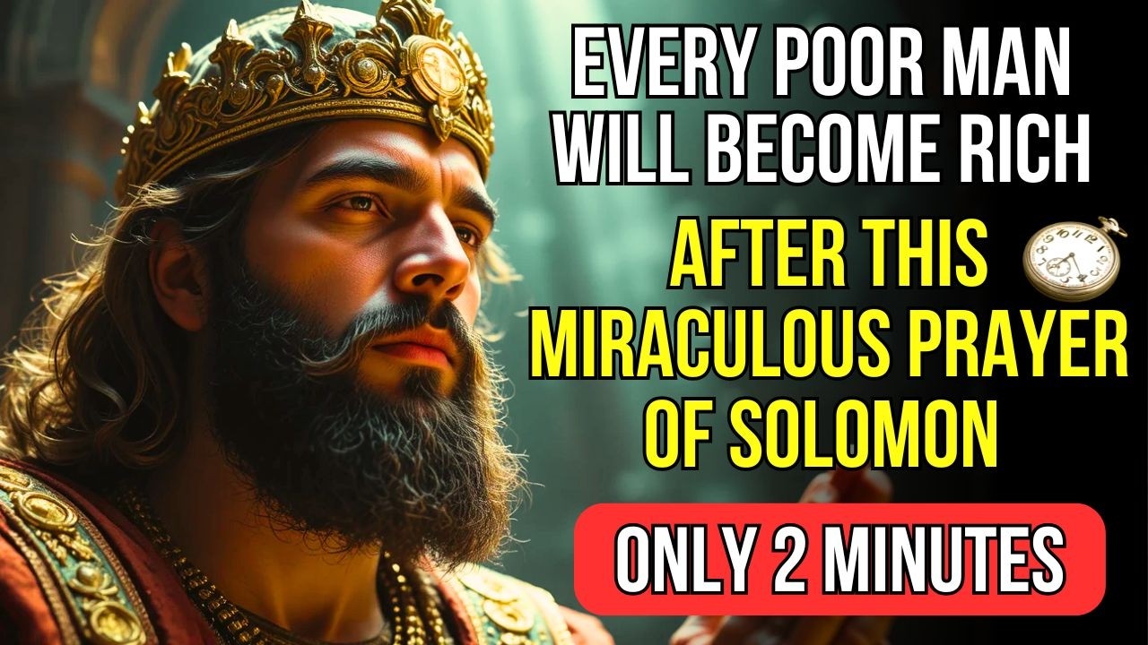✅ The MIRACLE Prayer of Solomon That Will Make You RICH | Miracles in RECORD TIME