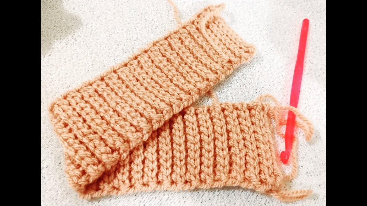 Punto Elastico o Resorte de puntos deslizados a crochet