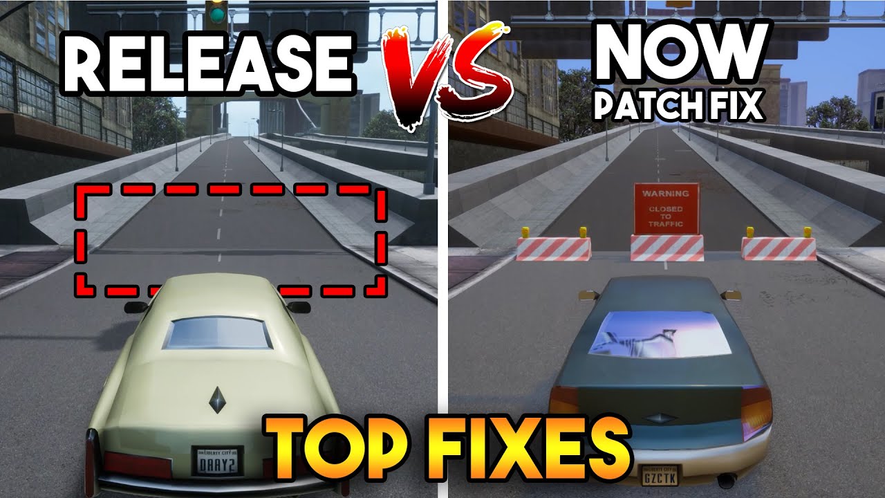 GTA 3 DEFINITIVE FIXED : BEFORE VS AFTER UPDATE