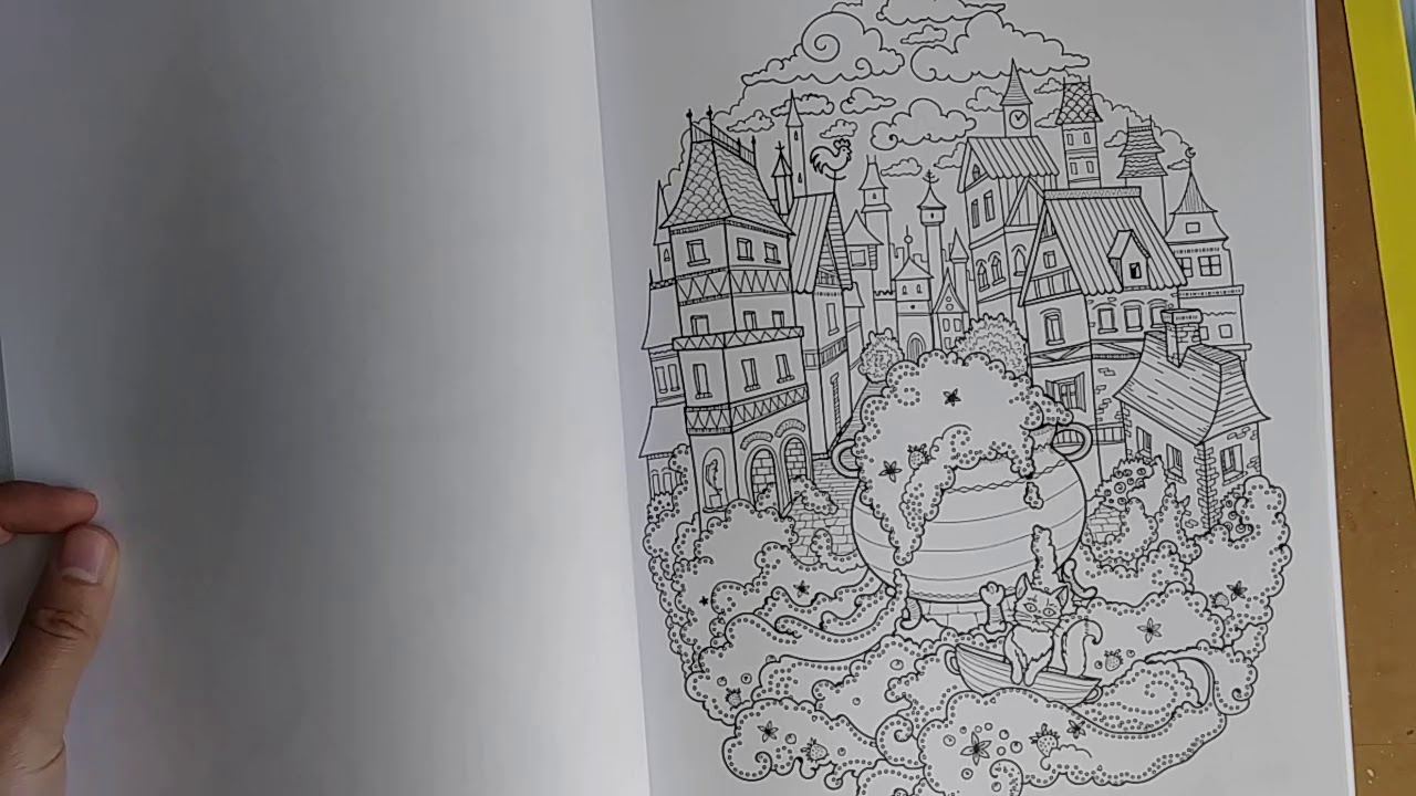 The Fantastic World of Brothers Grimm Julia Rivers Coloring Book Flip through and review