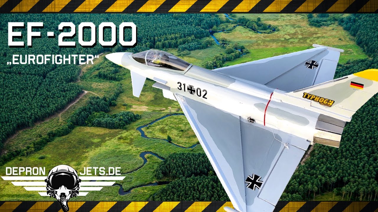 💥 BEST Depron Eurofighter EF-2000 Typhoon - Modellflugzeug MIT Impeller EDF (RC).