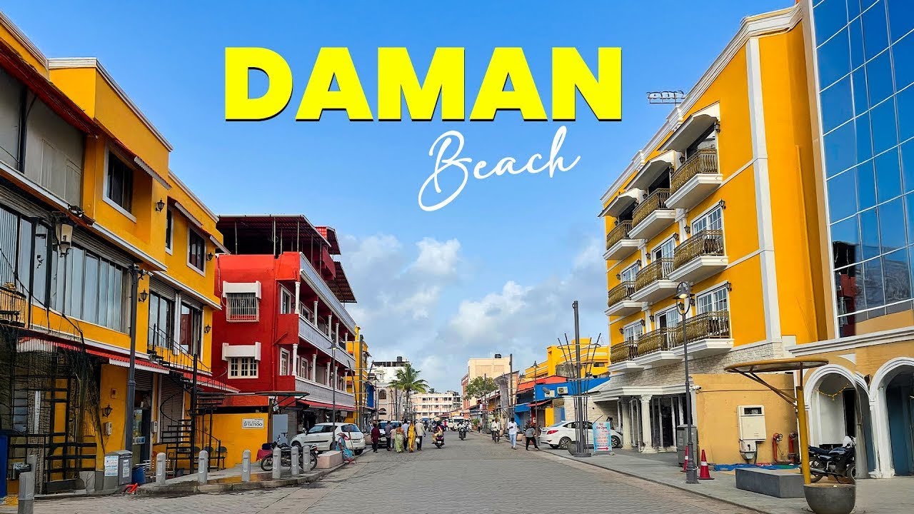 Daman Walking Tour 🇮🇳 | Colorful Streets, Toy Train & Beach Breeze