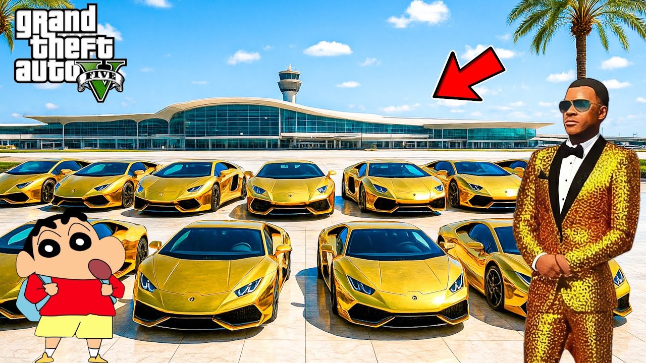 Franklin Or Shinchan Touch Anything Become Diamond Gold in GTA 5 | Ai Gamerz