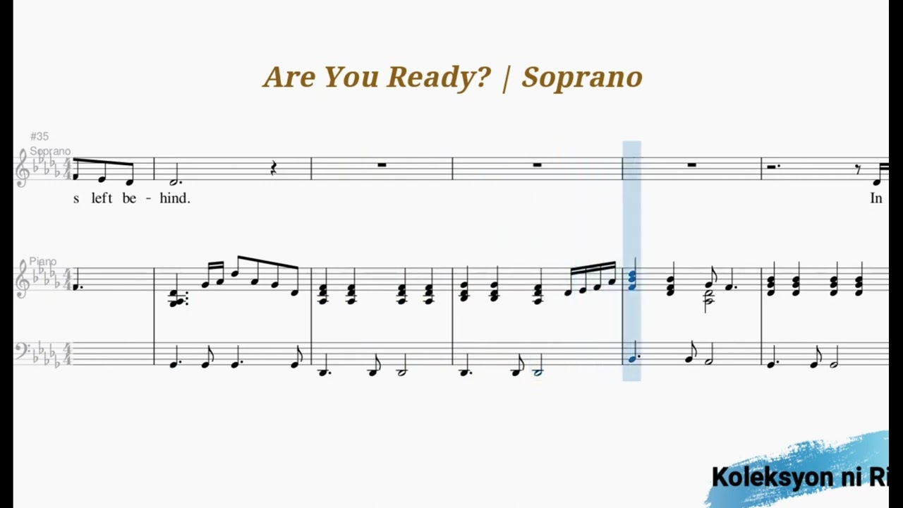 Are You Ready for the call Soprano Vocal Guide Bro  Jeff Barte