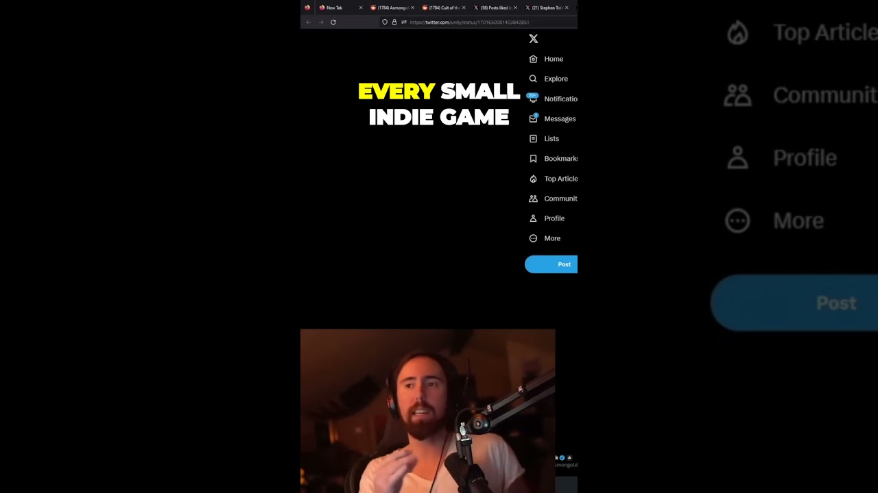 Game Developers Furious as Unity Puts Massive Markup on Revenue #asmongold #reaction