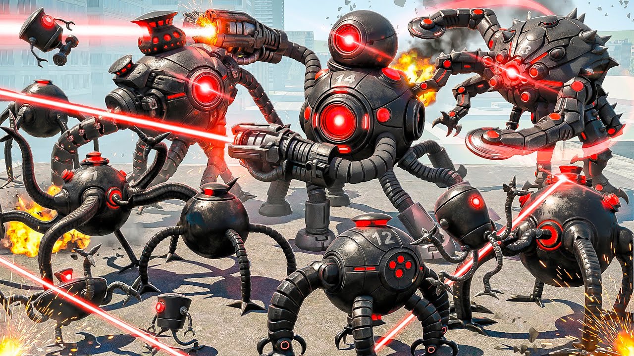 КТО САМЫЙ СИЛЬНЫЙ ИЗ ВСЕХ ОМНИДРОИДОВ В ГАРРИС МОД? БИТВА OMNIDROIDS В Garry`s Mod