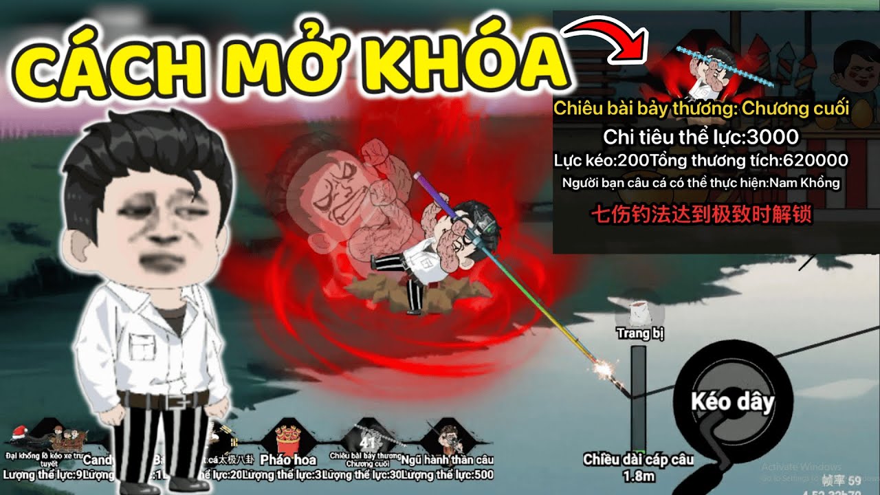 THNE PHÁT HIỆN CÁCH MỞ KHÓA CHIÊU NHẤT ĐIẾU QUY Y BÀI 7 THƯƠNG CHƯƠNG CUỐI NAM KHỔNG CÂU CÁ VẠN CÂN.