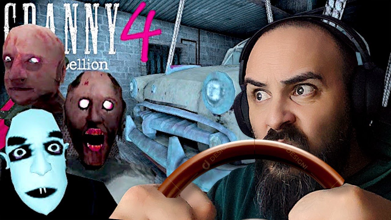 ESCAPO con el COCHE en GRANNY 4 😱🚗 | (Final Épico)