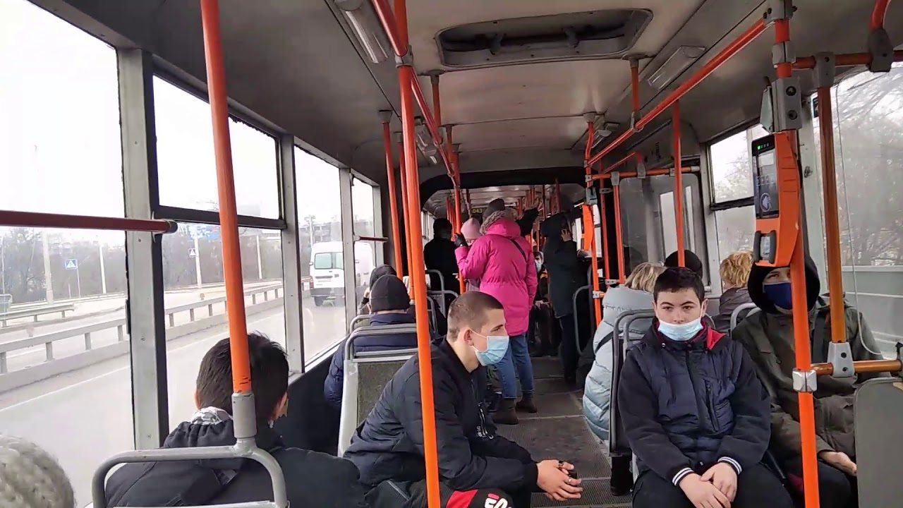 Поездка на троллейбусе Киев 12-03, борт. 4043, марш. 30